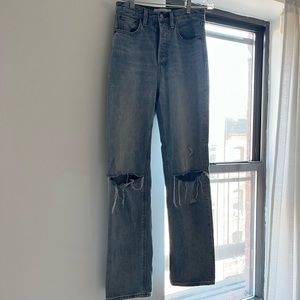 Aritzia Denim Forum Straight Leg Jeans size 25